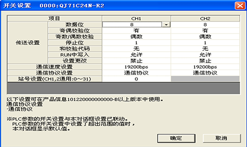 串行模塊開關(guān)設置