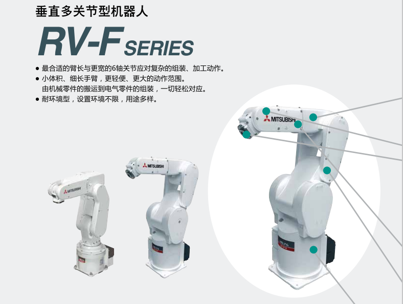 三菱垂直多關(guān)節型機電人(rén)組成與特征